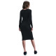 Nike Γυναικείο φόρεμα Sportswear Chill Knit Tight Midi Mini-Rib Dress